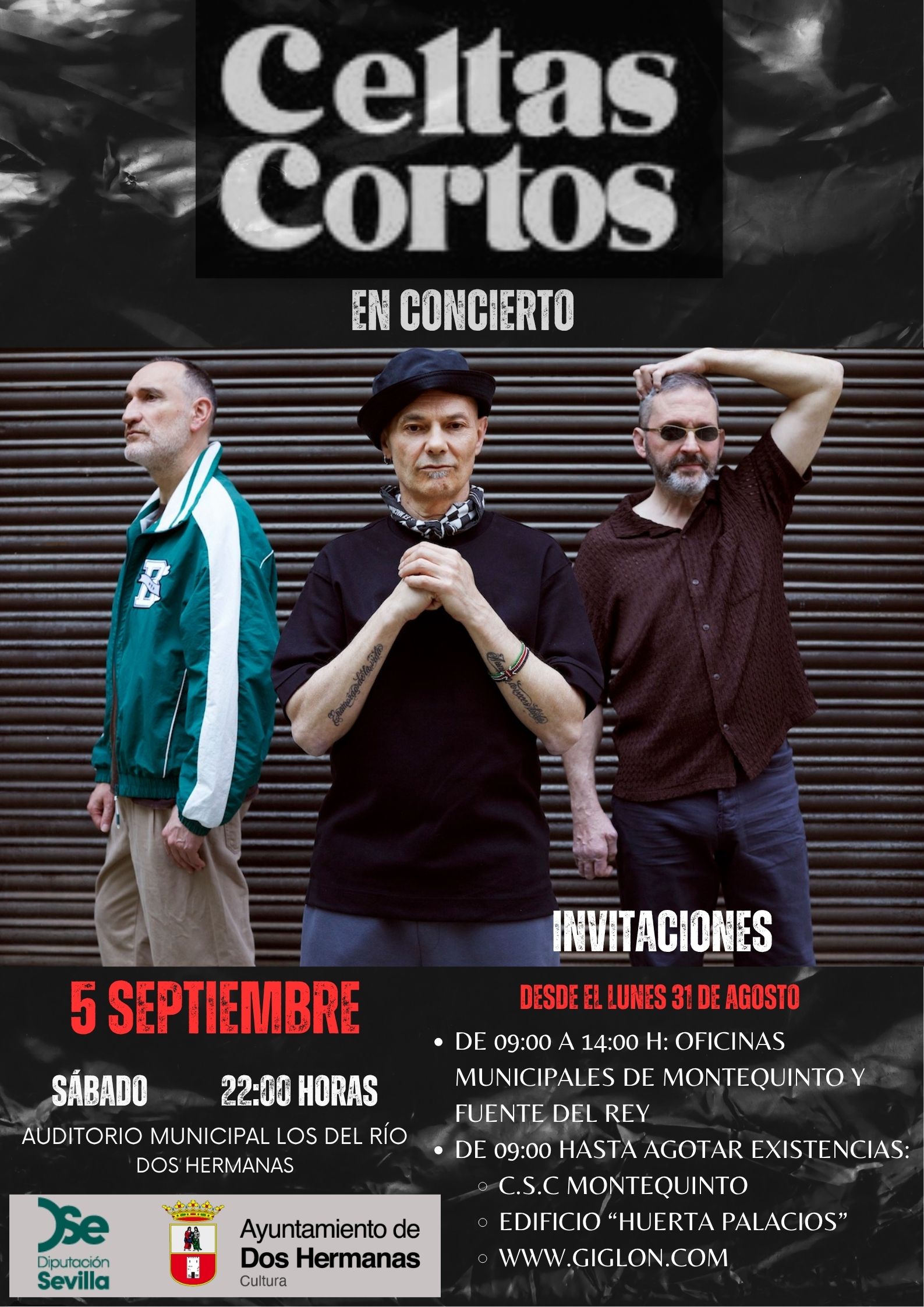 Red Bold Modern Music Concert Event Poster