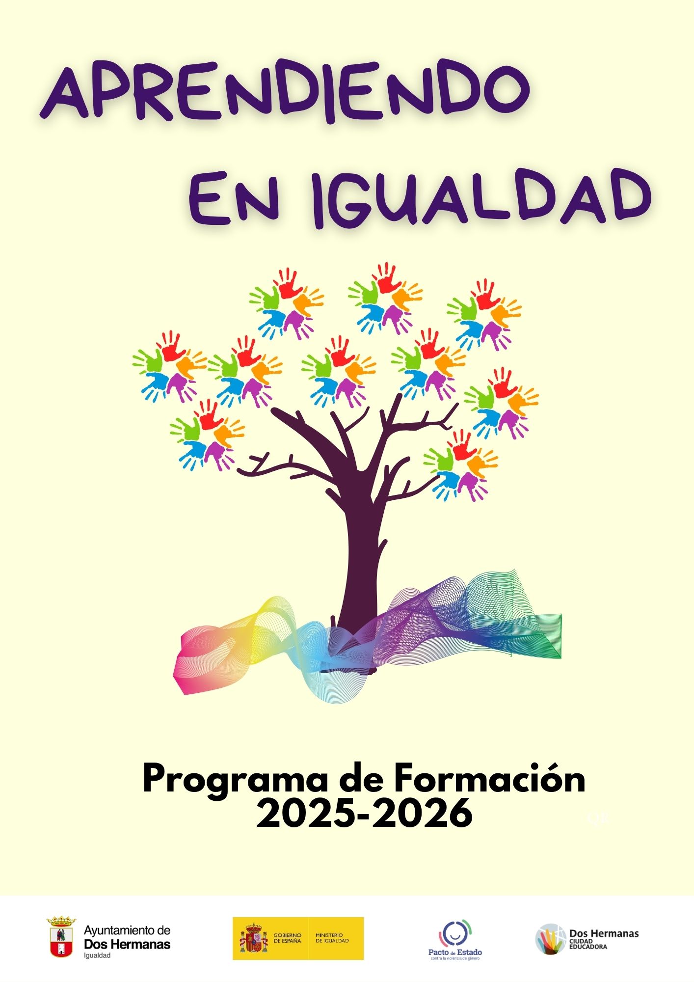 Cartel Aprendiendo en Igualdad
