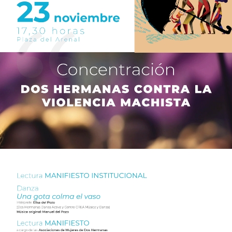 Cartel Concentración contra la Violencia de Género