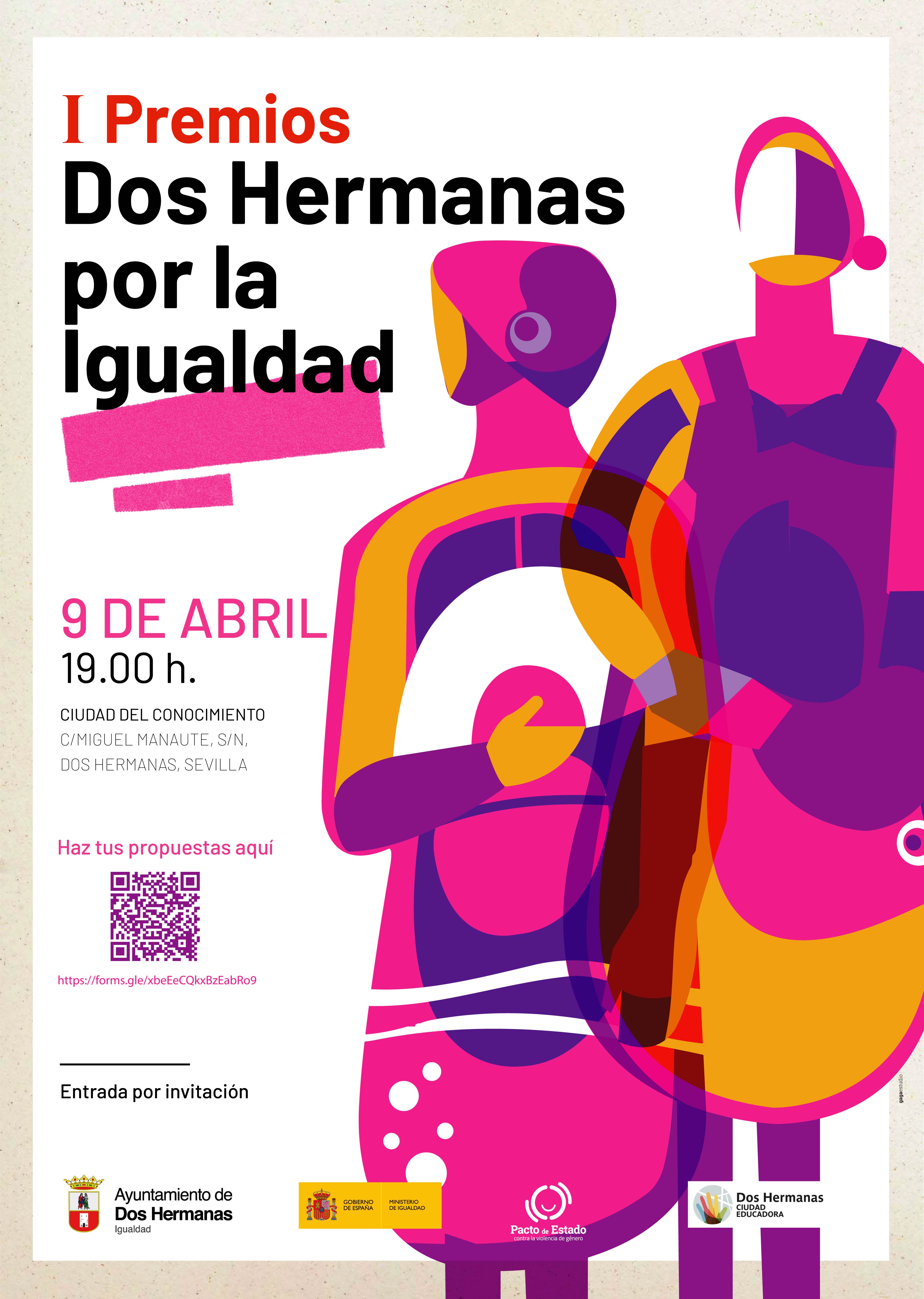 CARTEL I PREMIO DOS HERMANAS POR LA IGUALDAD