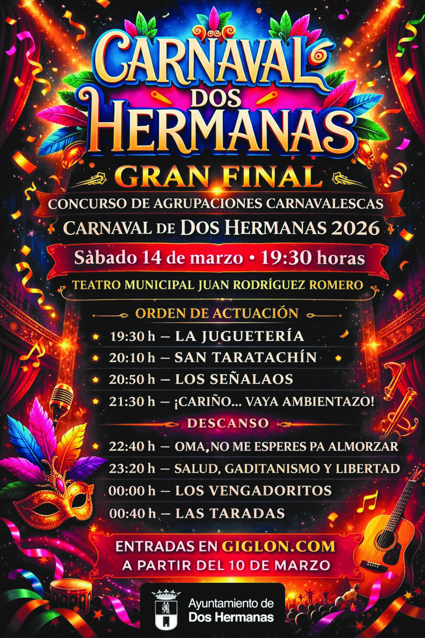 Cartel concurso carnaval 2026