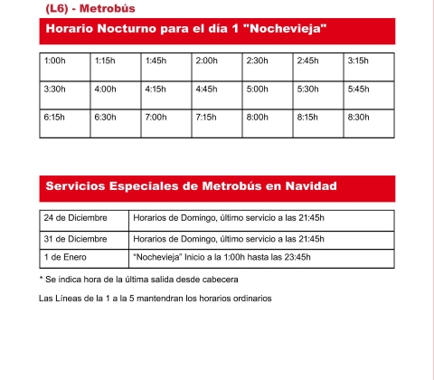 Servicio Especial Navidad Metrobus (2)