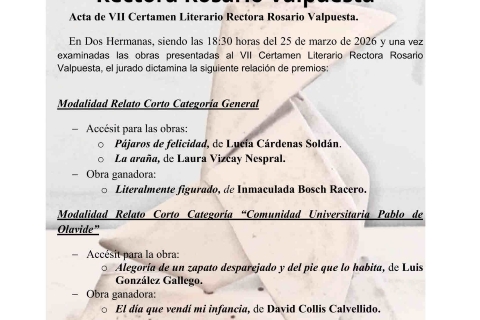 Cartel premiados 2026 con foto