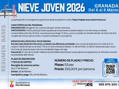 Diptico Nieve Joven 2026